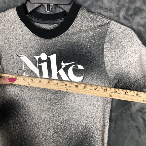 Nike Boy’s T Shirt Black & Gray Short Sleeve Size X Small - Picture 6 of 8